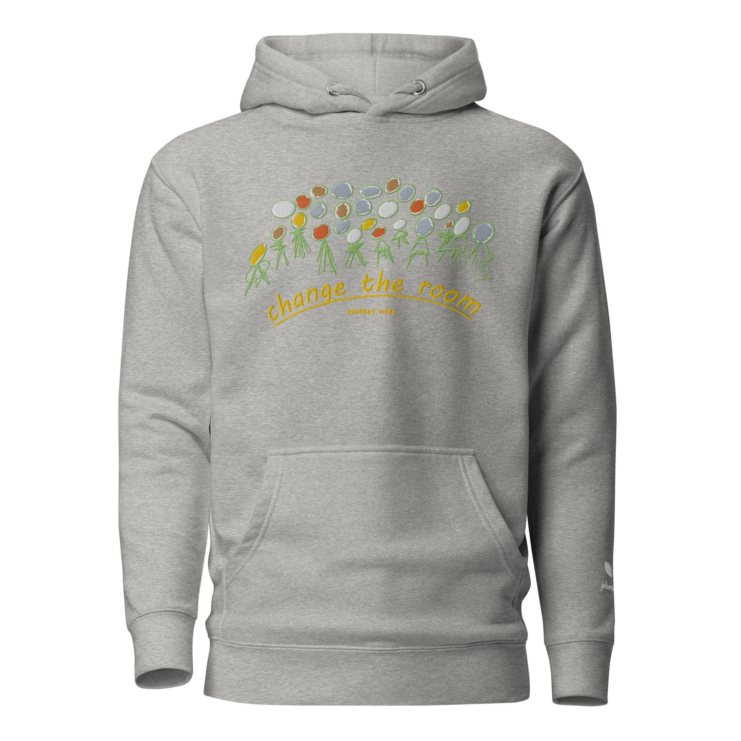 Embroidered 'Change the Room' Unisex Hoodie