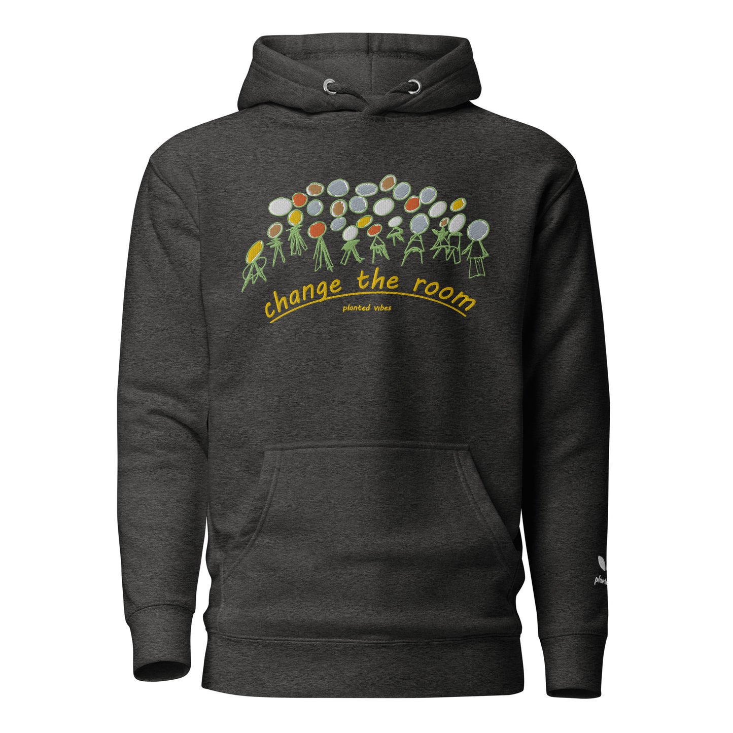Embroidered 'Change the Room' Unisex Hoodie