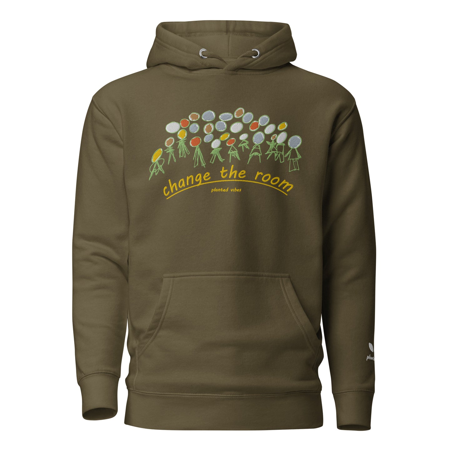 Embroidered 'Change the Room' Unisex Hoodie