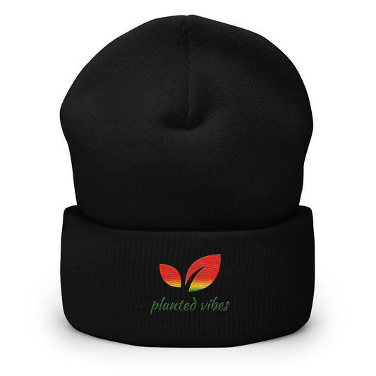Planted Vibes Cuffed Beanie
