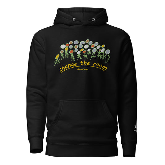 Embroidered 'Change the Room' Unisex Hoodie