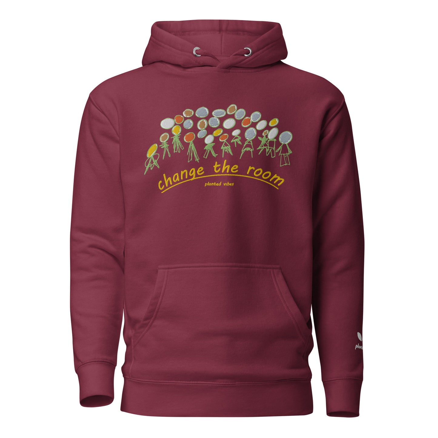Embroidered 'Change the Room' Unisex Hoodie