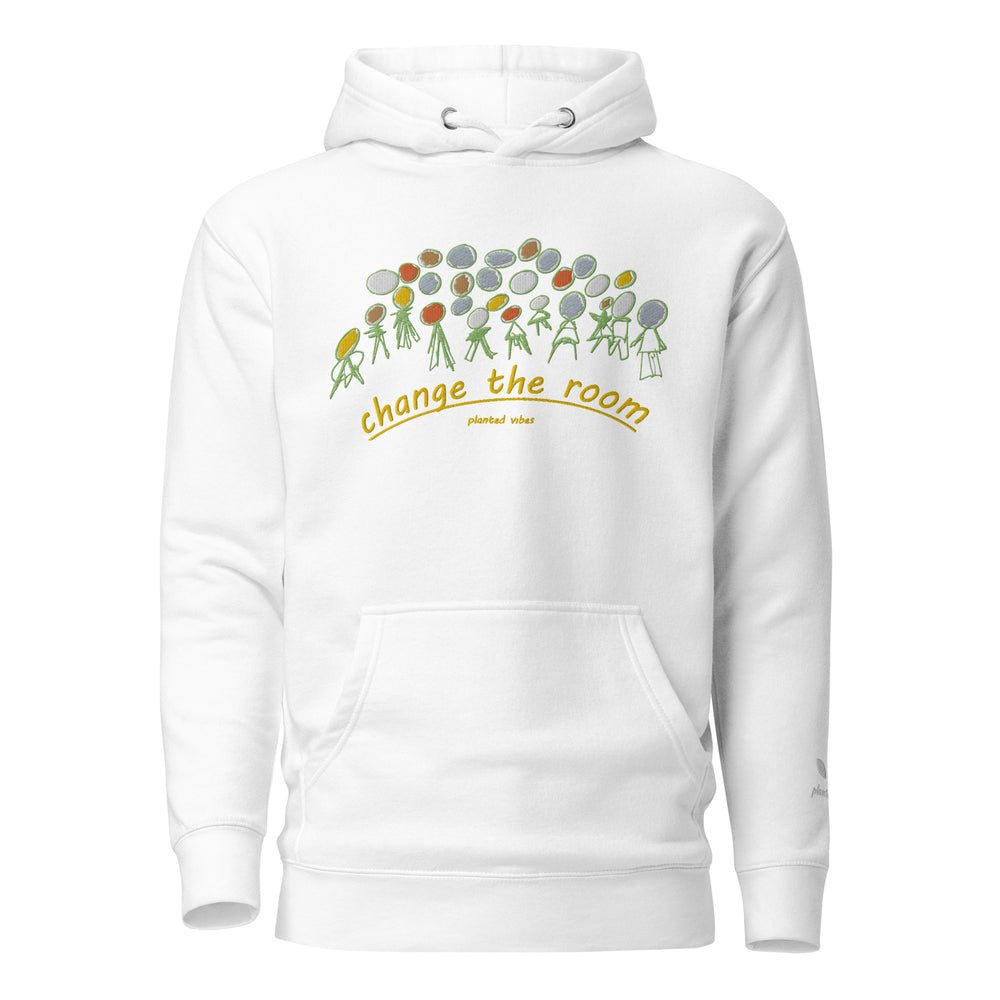 Embroidered 'Change the Room' Unisex Hoodie