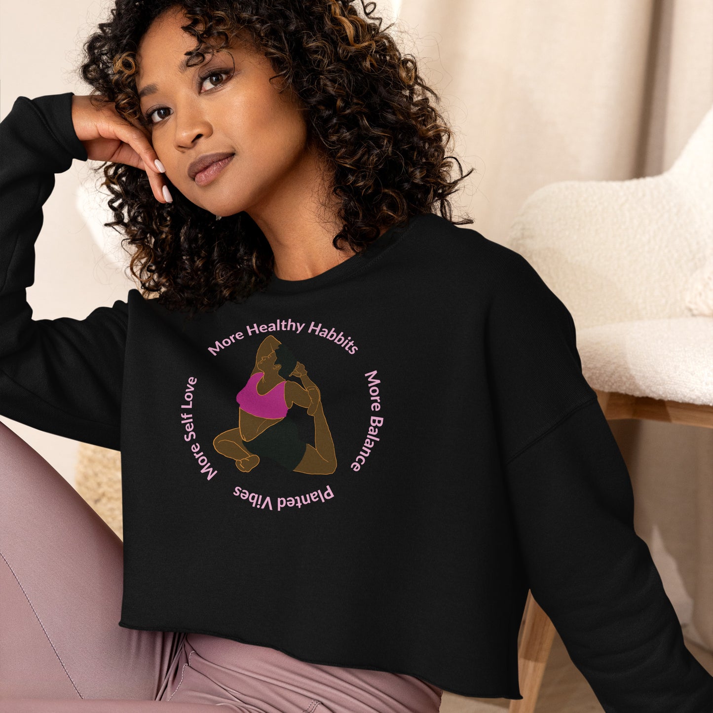 "More..." Women's Premium Cropped Sweatshirt