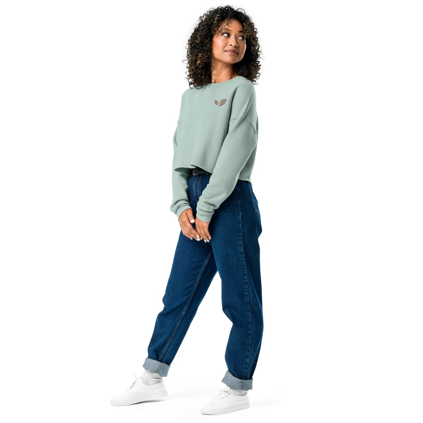 "Good Vibes" Women's Cropped Sweatshirt