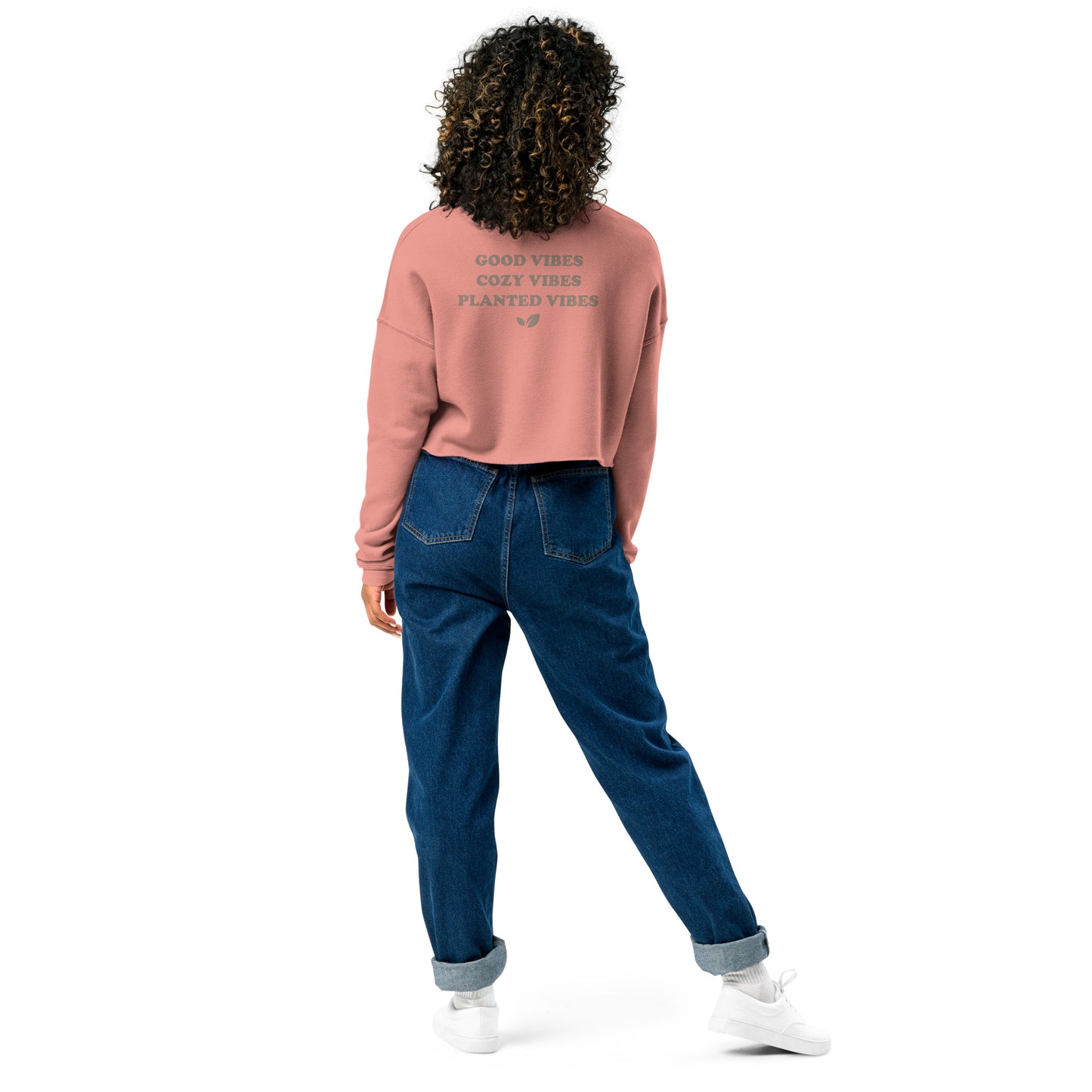 "Good Vibes" Women's Cropped Sweatshirt
