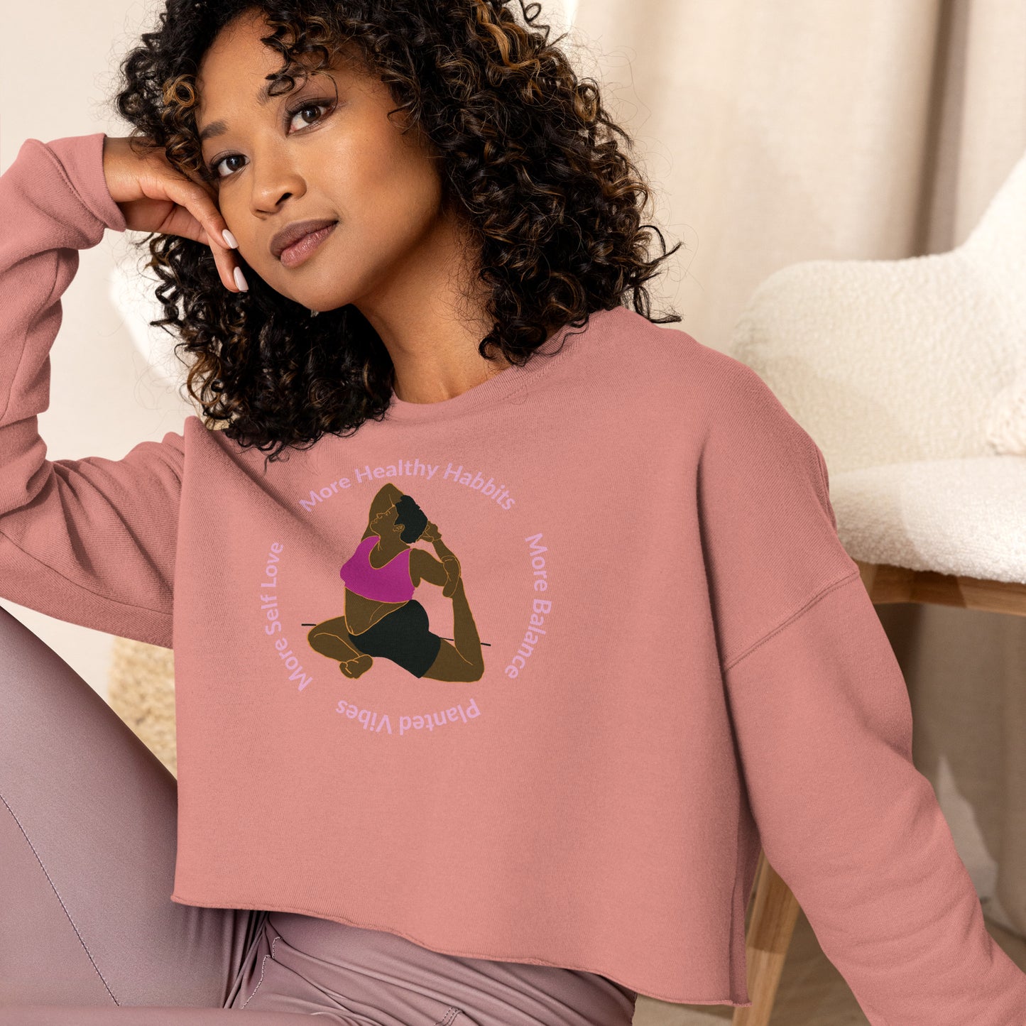 "More..." Women's Premium Cropped Sweatshirt
