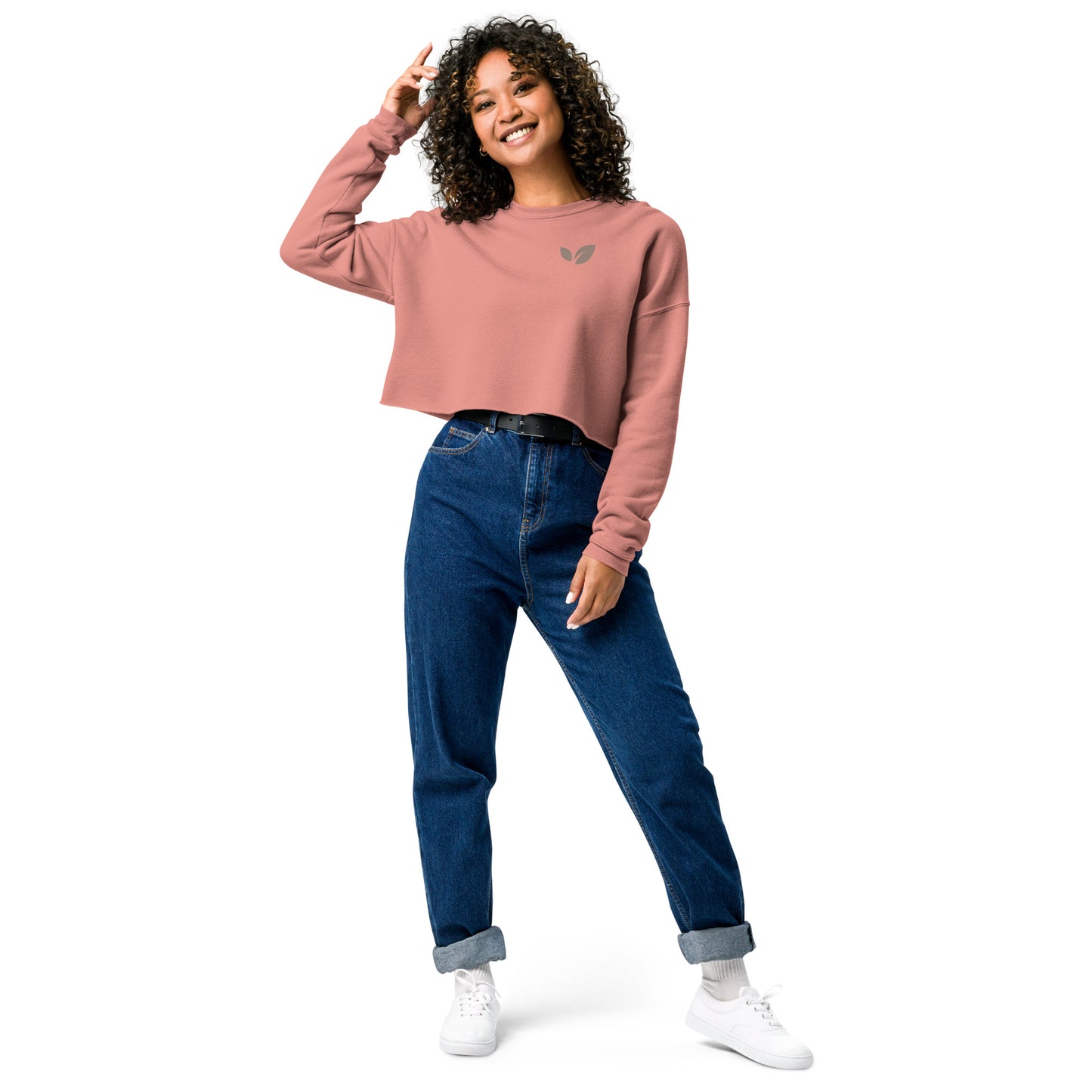 "Good Vibes" Women's Cropped Sweatshirt