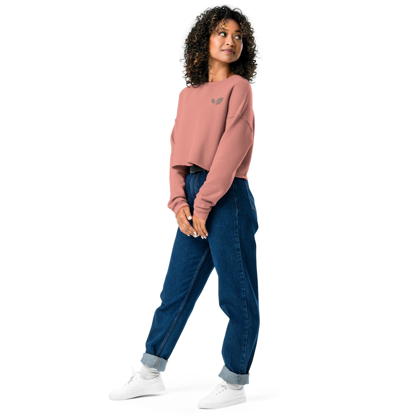 "Good Vibes" Women's Cropped Sweatshirt