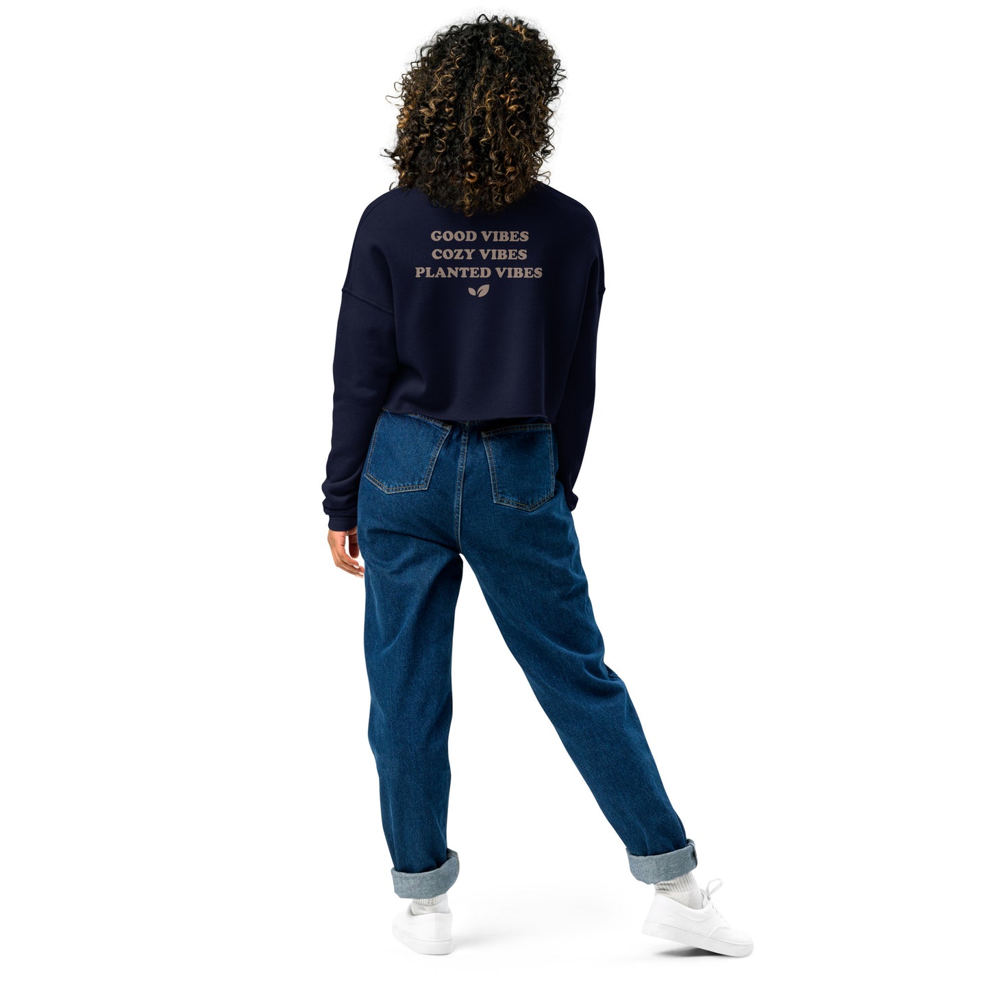 "Good Vibes" Women's Cropped Sweatshirt