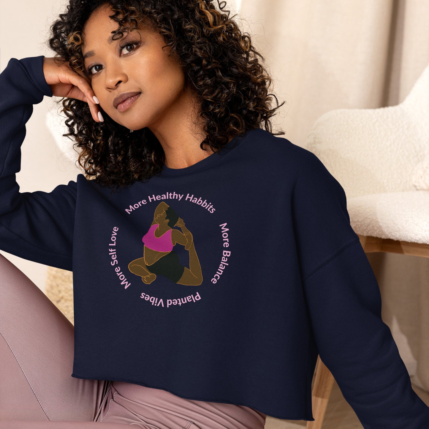 "More..." Women's Premium Cropped Sweatshirt