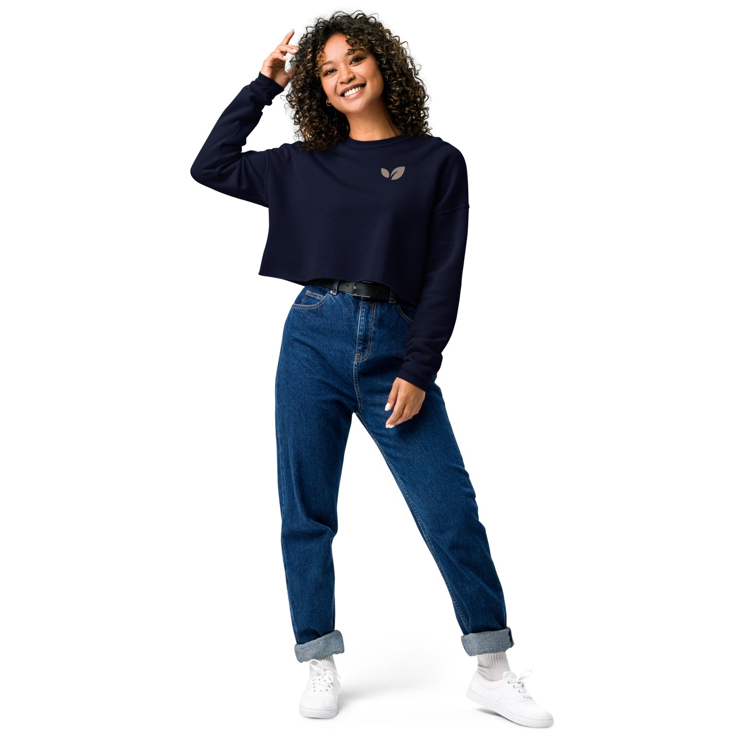 "Good Vibes" Women's Cropped Sweatshirt