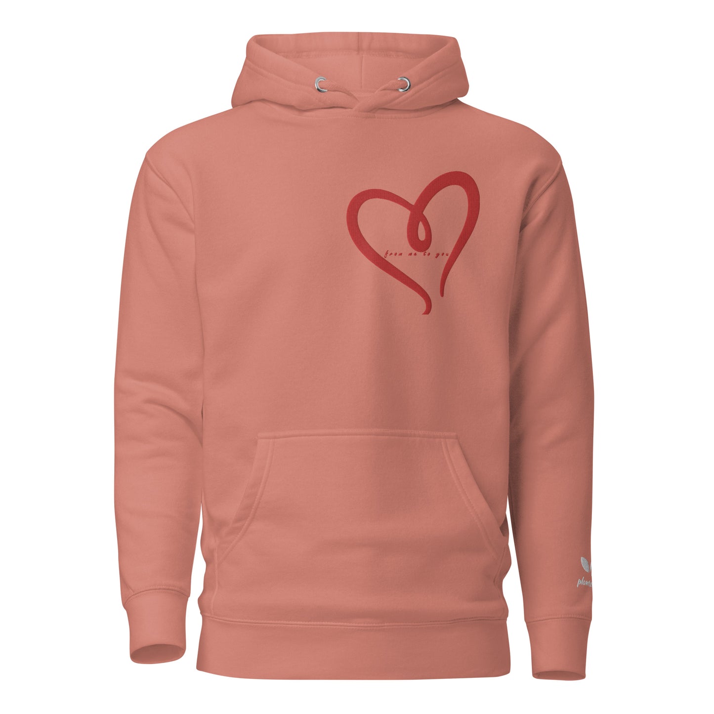 Embroidered "Love, from me to you" Hoodie